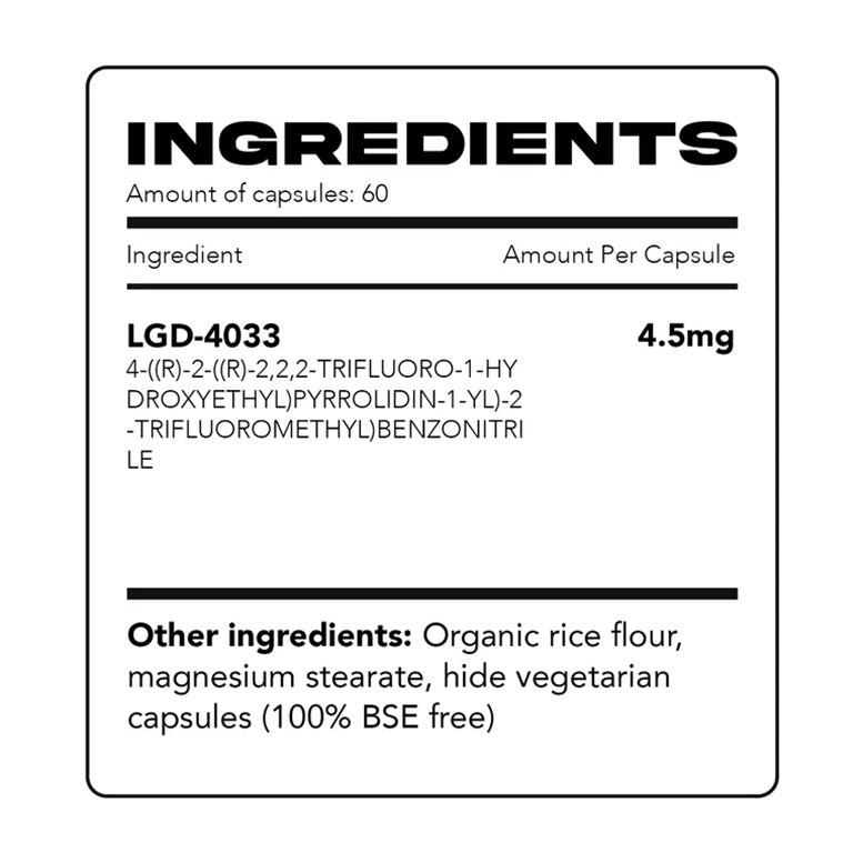 LGD-4033 Ligandrol Wartorn Labz 60 capsules