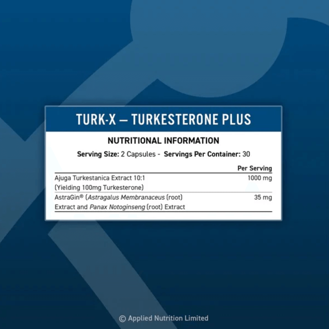 Turk X Turkesterone Applied Nutrition 60capsules | Sarms